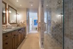 BR 1- En Suite Bath with Glass Shower view 2